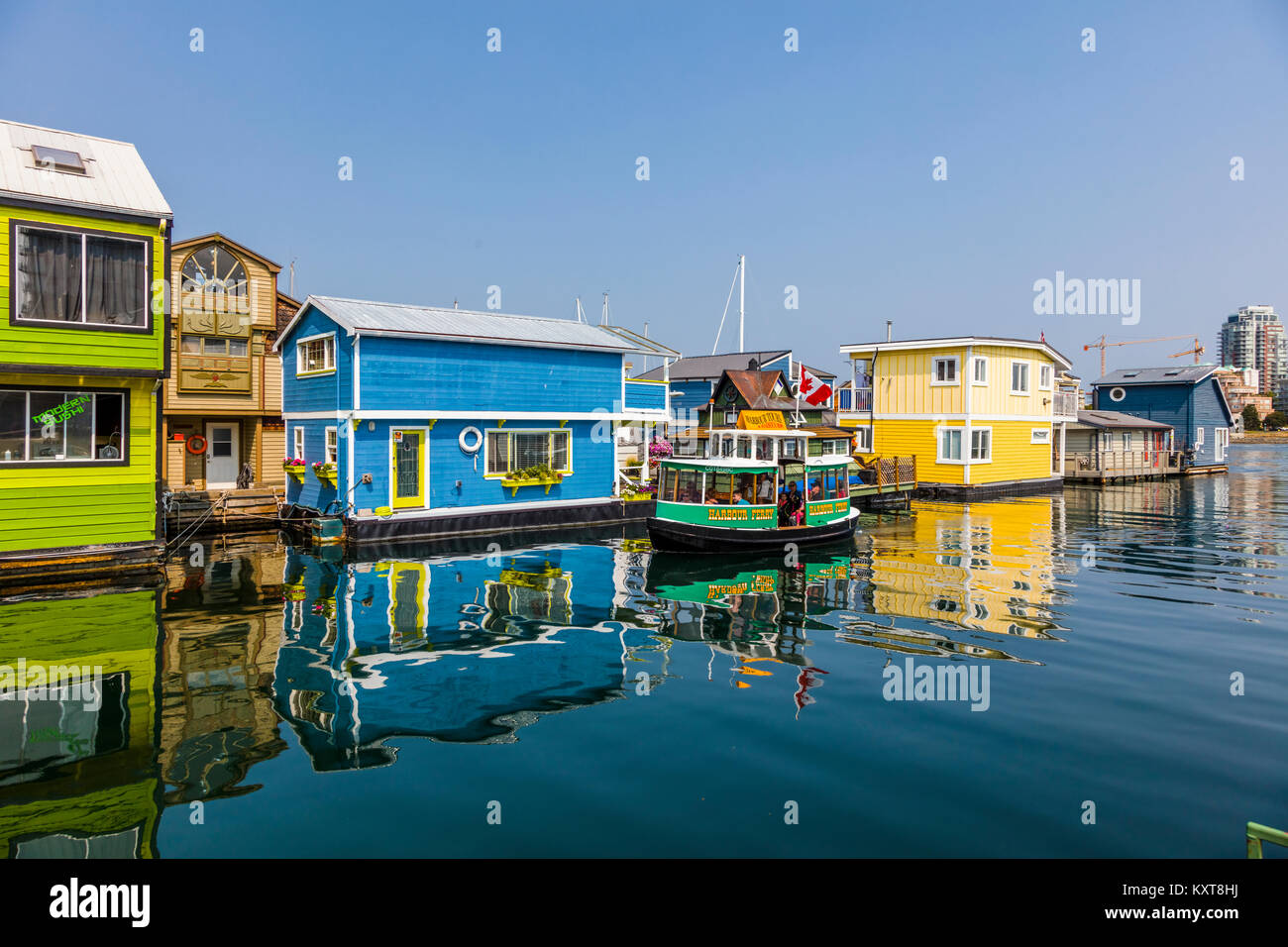 Fisherman's Wharf a colourful float home community in Victoria on Vancouver  Island in British Columbia, Canada Stock Photo - Alamy, image size:1300x956