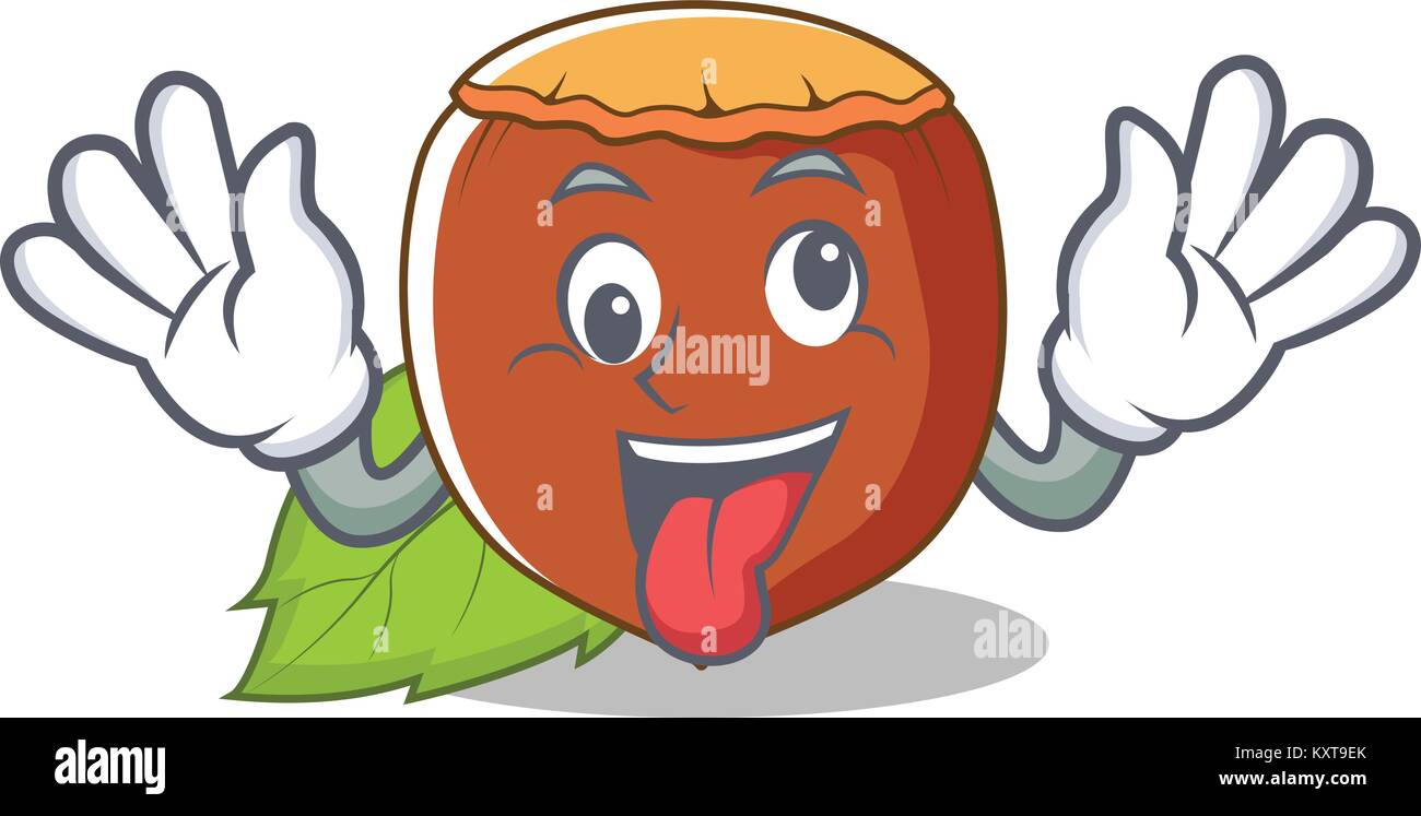 Grumpy Hazelnut Crazy hazelnut mascot cartoon style Stock Vector Image & Art - Alamy