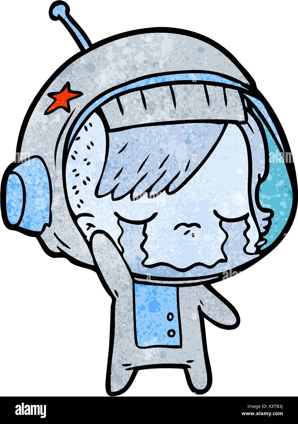Космонавт плачет Стикеры