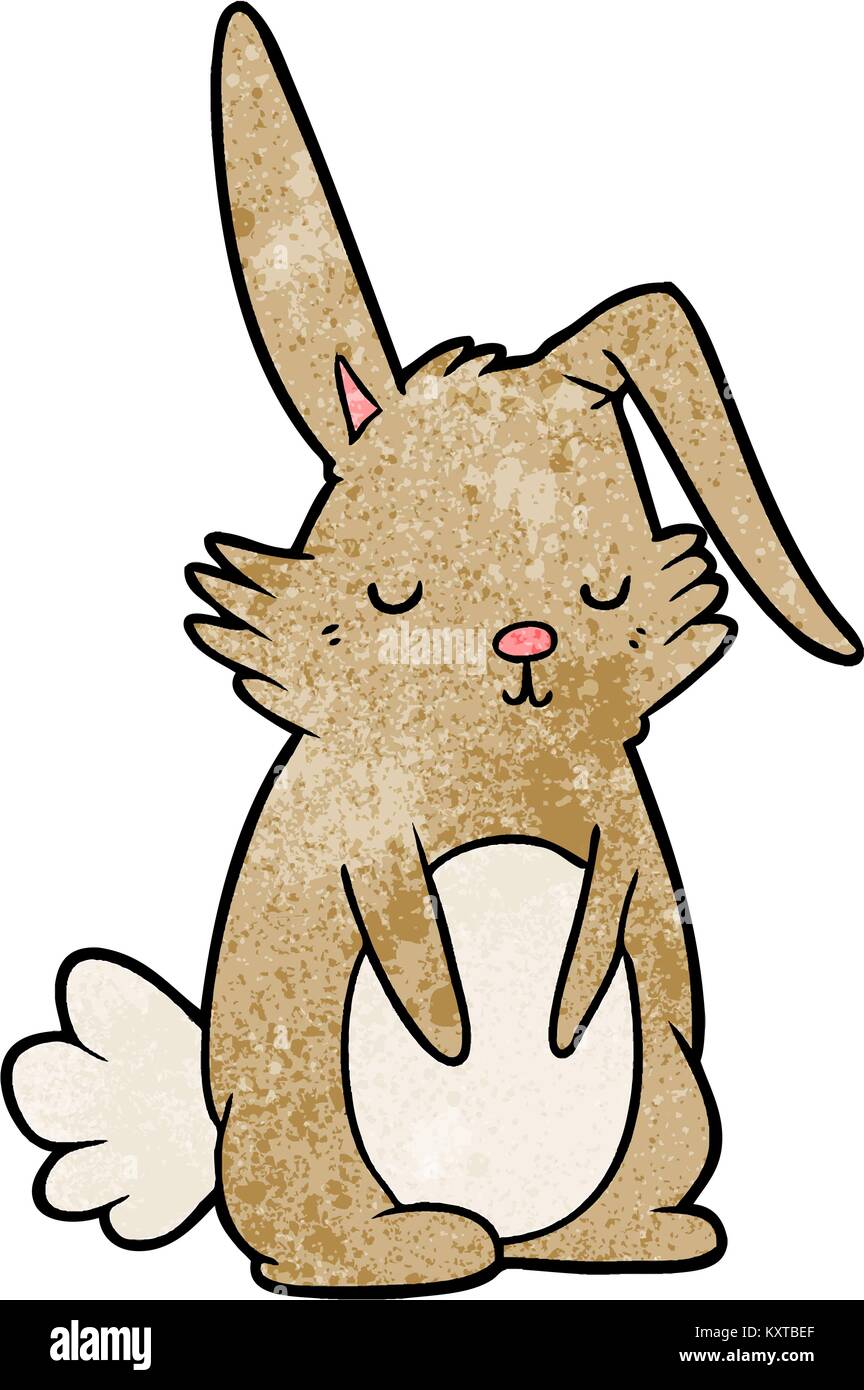 cartoon sleepy rabbit Stock Vector Image & Art - Alamy