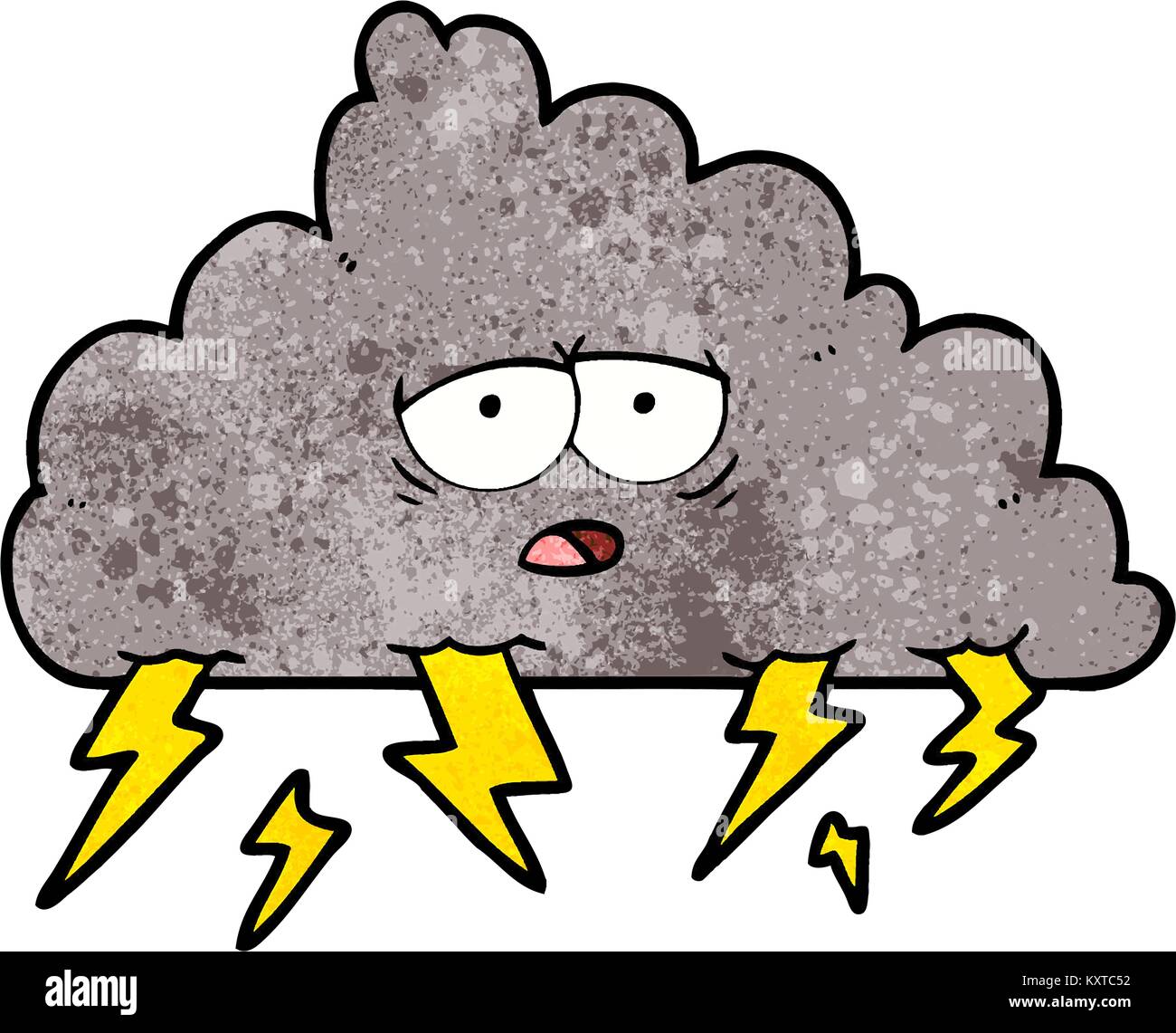 cartoon storm cloud Stock Vector Image & Art - Alamy