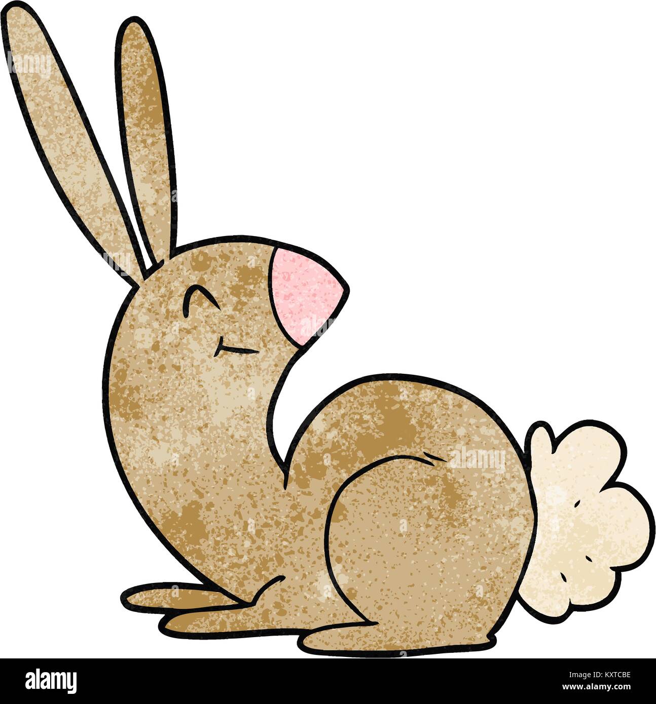 cute cartoon rabbit Stock Vector Image & Art - Alamy