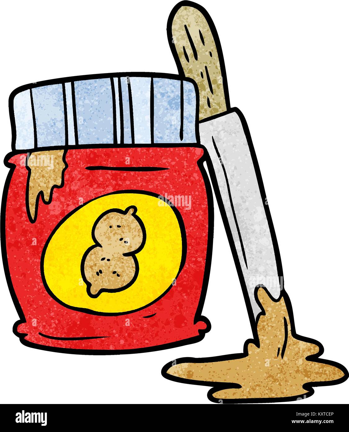 cartoon jar of peanut butter Stock Vector Image & Art Alamy