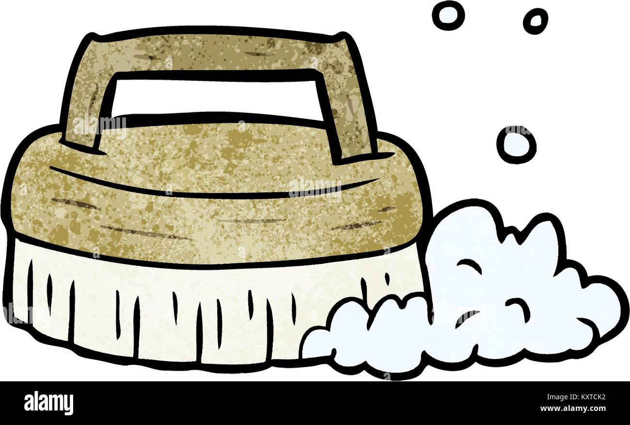 cartoon scrubbing brush Stock Vector Image & Art Alamy