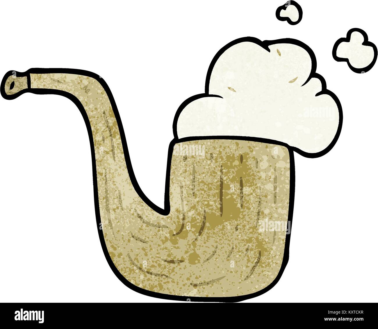 cartoon old smoking pipe Stock Vector Image & Art