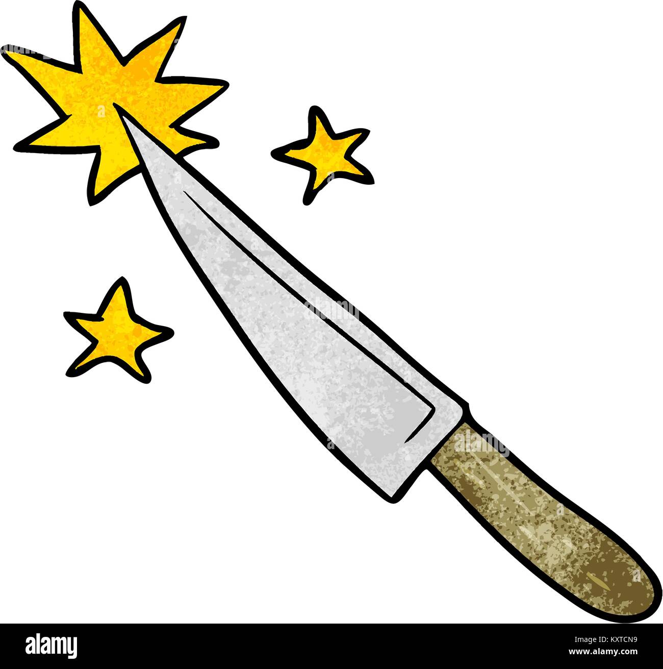 cartoon sharp kitchen knife Stock Vector Image & Art Alamy