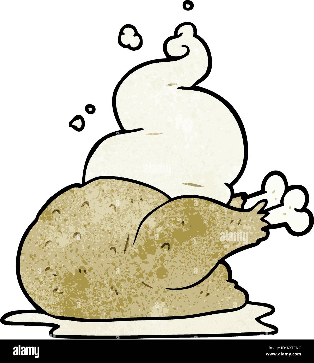 cartoon whole cooked chicken Stock Vector Image & Art - Alamy