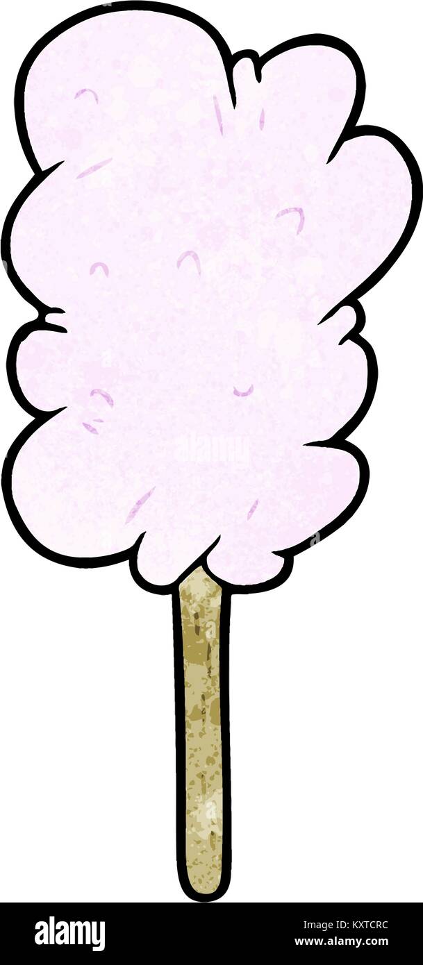 cartoon candy floss on stick Stock Vector Image & Art Alamy
