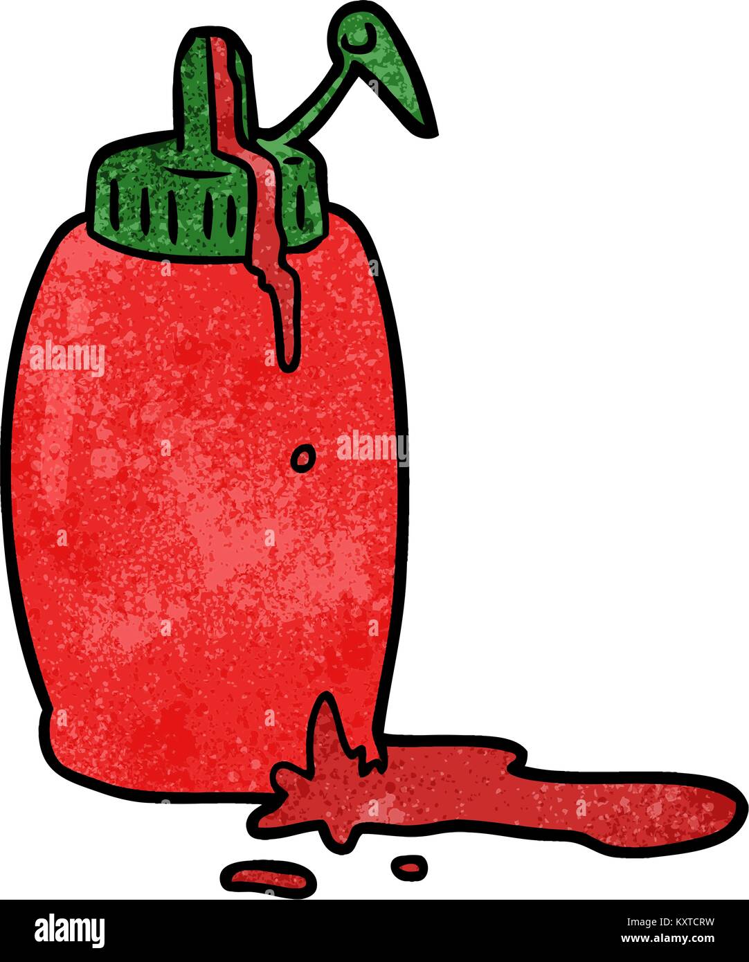 cartoon tomato ketchup bottle Stock Vector Image & Art Alamy