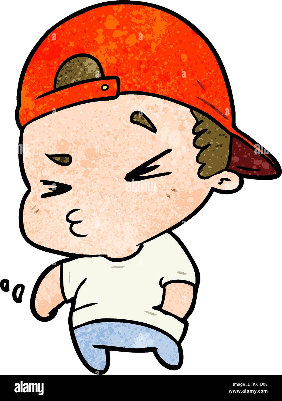 Cartoon Boy With Cap High Resolution Stock Photography and Images - Alamy