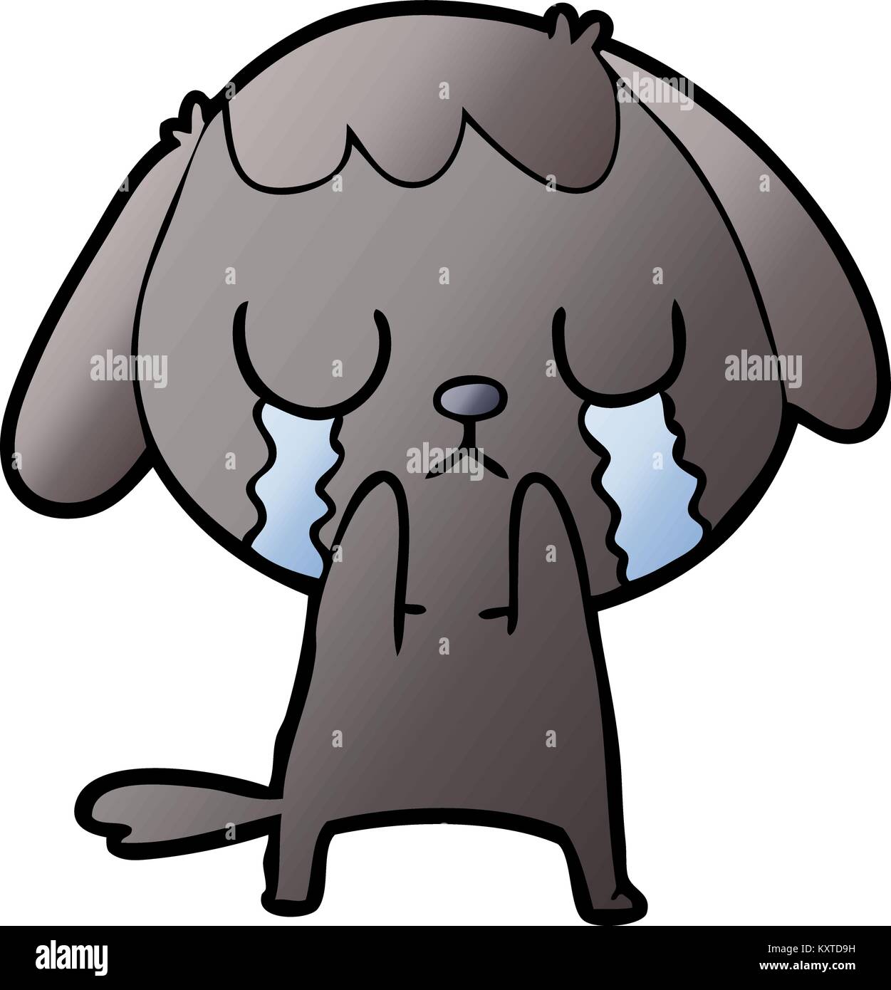 cute cartoon dog crying Stock Vector Image & Art Alamy