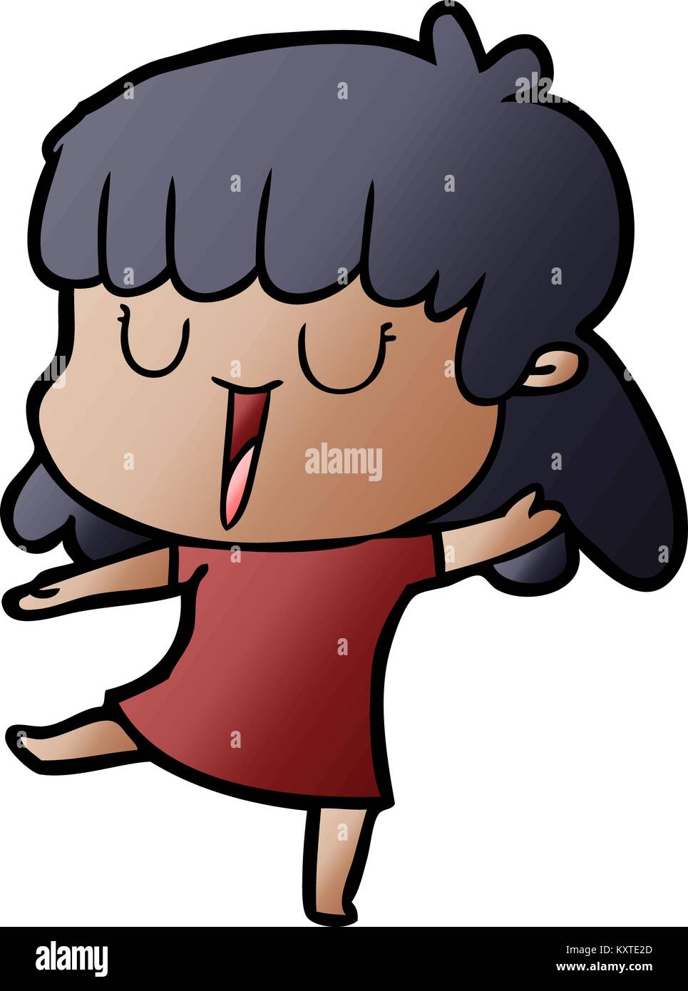 Cartoon Woman Laughing High Resolution Stock Photography and Images - Alamy