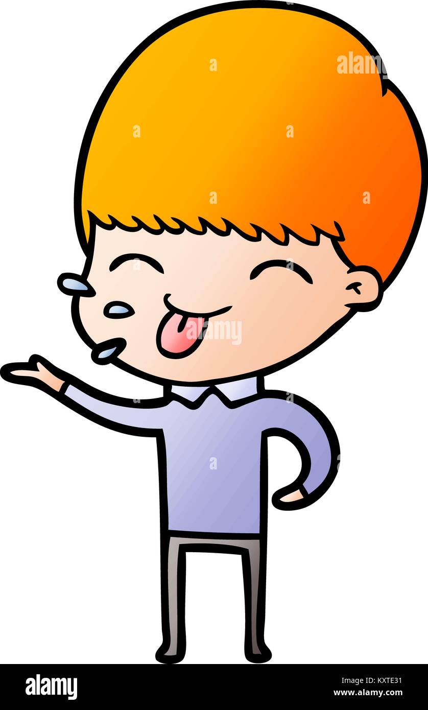 Boy joking Stock Vector Images - Alamy