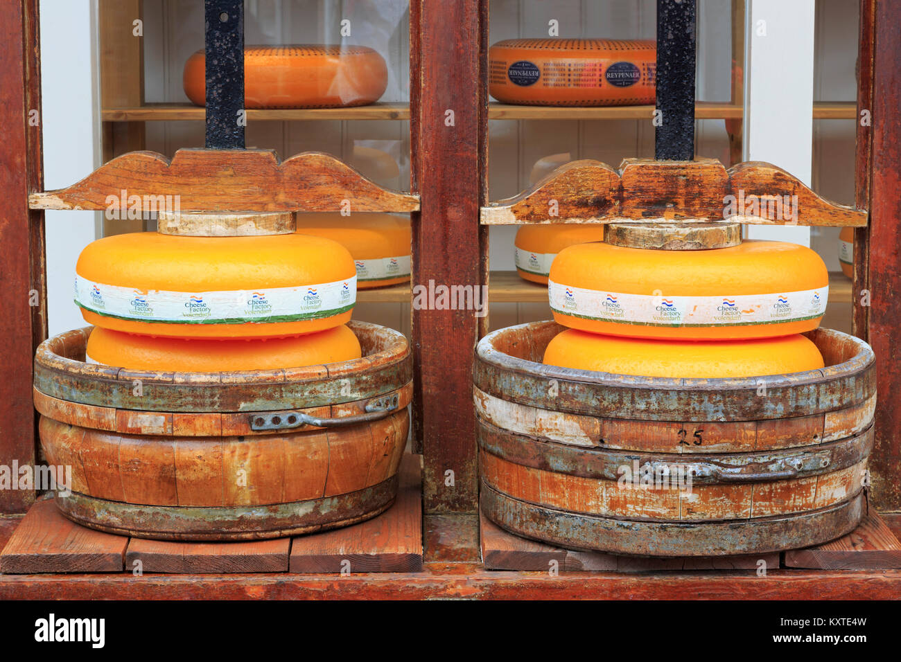 Cheese Factory, Volendam, North Holland, Netherlands, Europe Stock