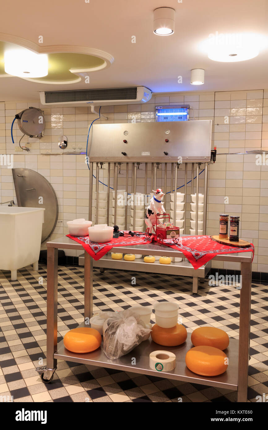 Cheese Factory, Volendam, North Holland, Netherlands, Europe Stock