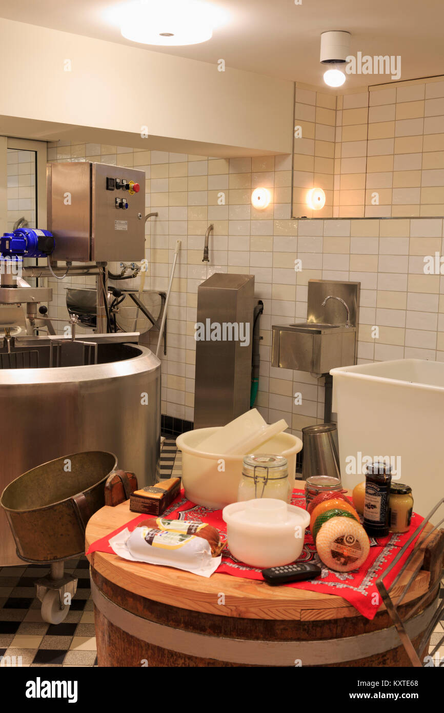 Cheese Factory, Volendam, North Holland, Netherlands, Europe Stock