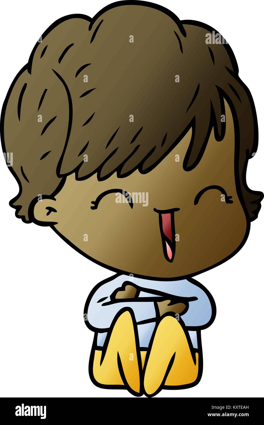 cartoon laughing woman Stock Vector Image & Art - Alamy
