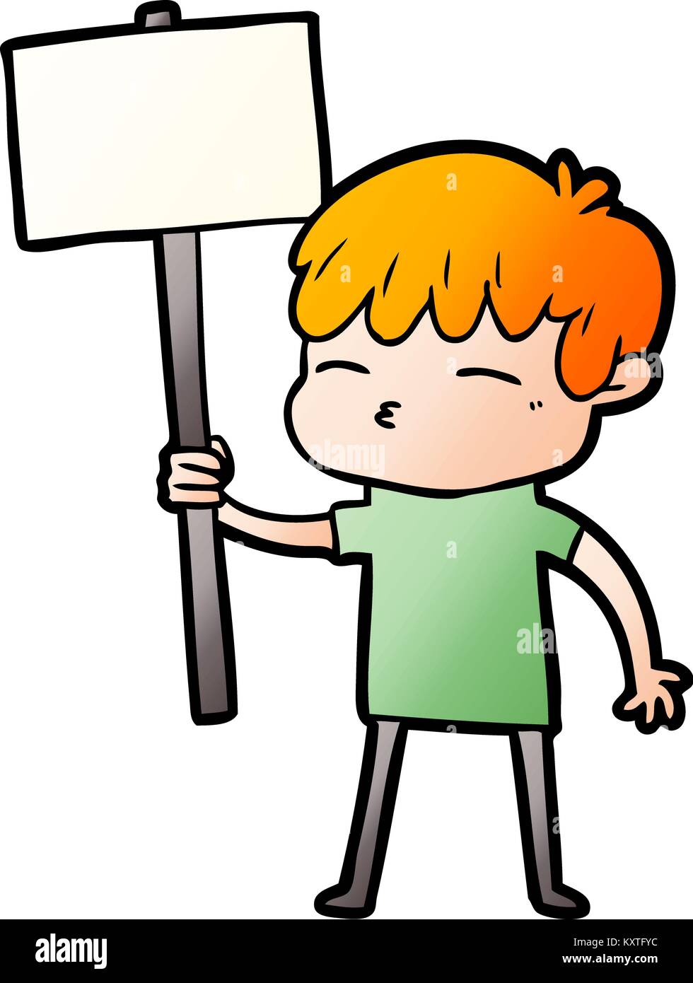 cartoon curious boy Stock Vector Image & Art - Alamy