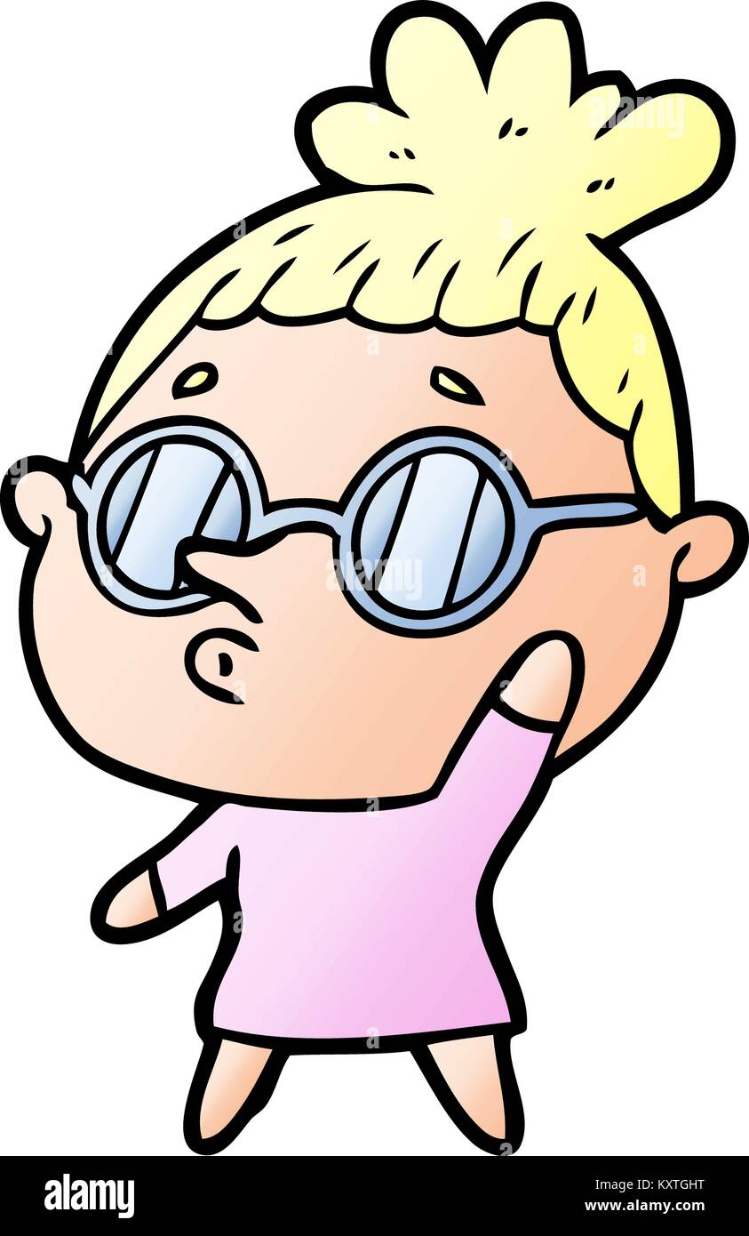 Woman wearing glasses woman wearing glasses Stock Vector Images - Alamy