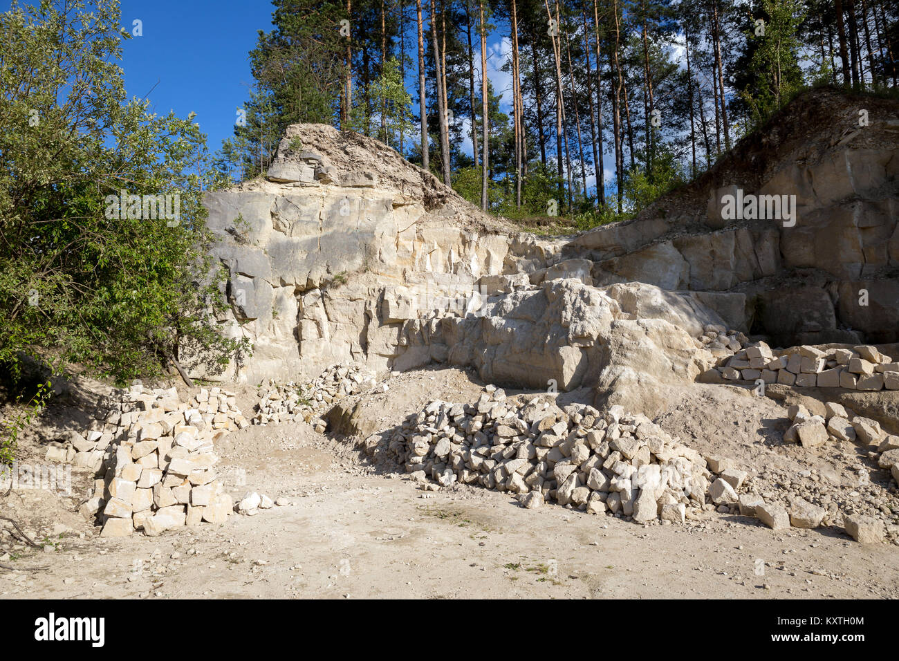 Old sandstone quarry Stock Photo Alamy