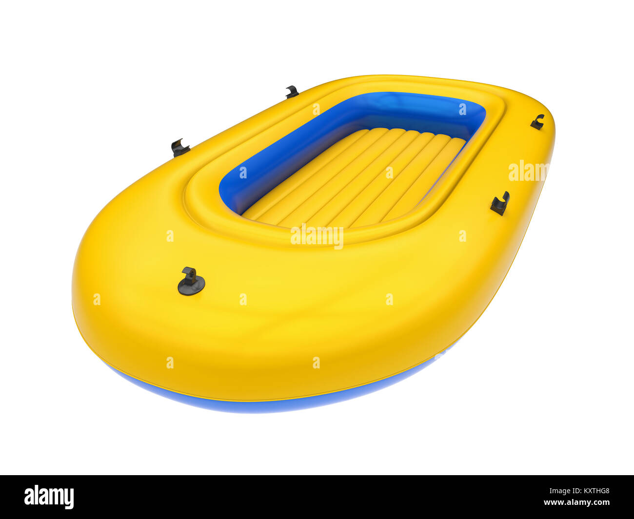 Inflatable Boat Isolated Stock Photo Alamy