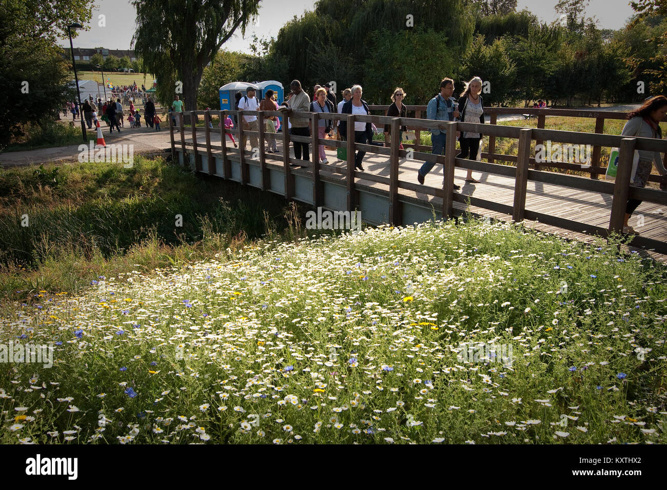 Summer fair on Lordship Recreation Ground, Tottenham, London Stock Photo