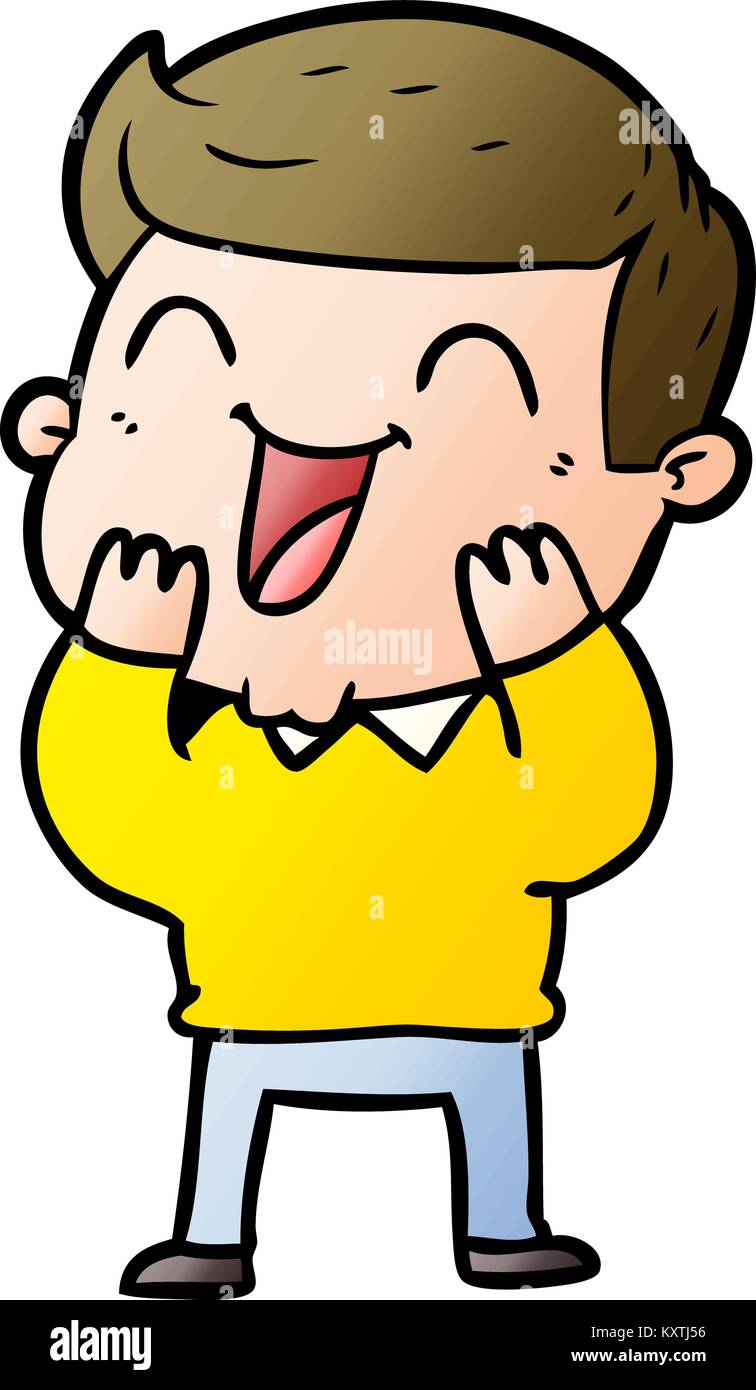 cartoon man laughing Stock Vector Image & Art Alamy