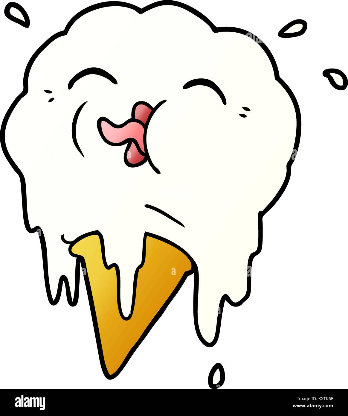 Images Of Drawing Melting Ice Cream Cartoon