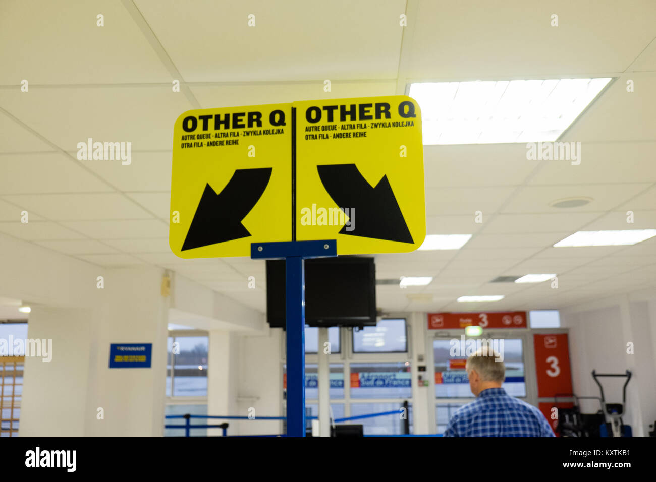 Ryanair passengers waiting hi-res stock photography and images - Alamy