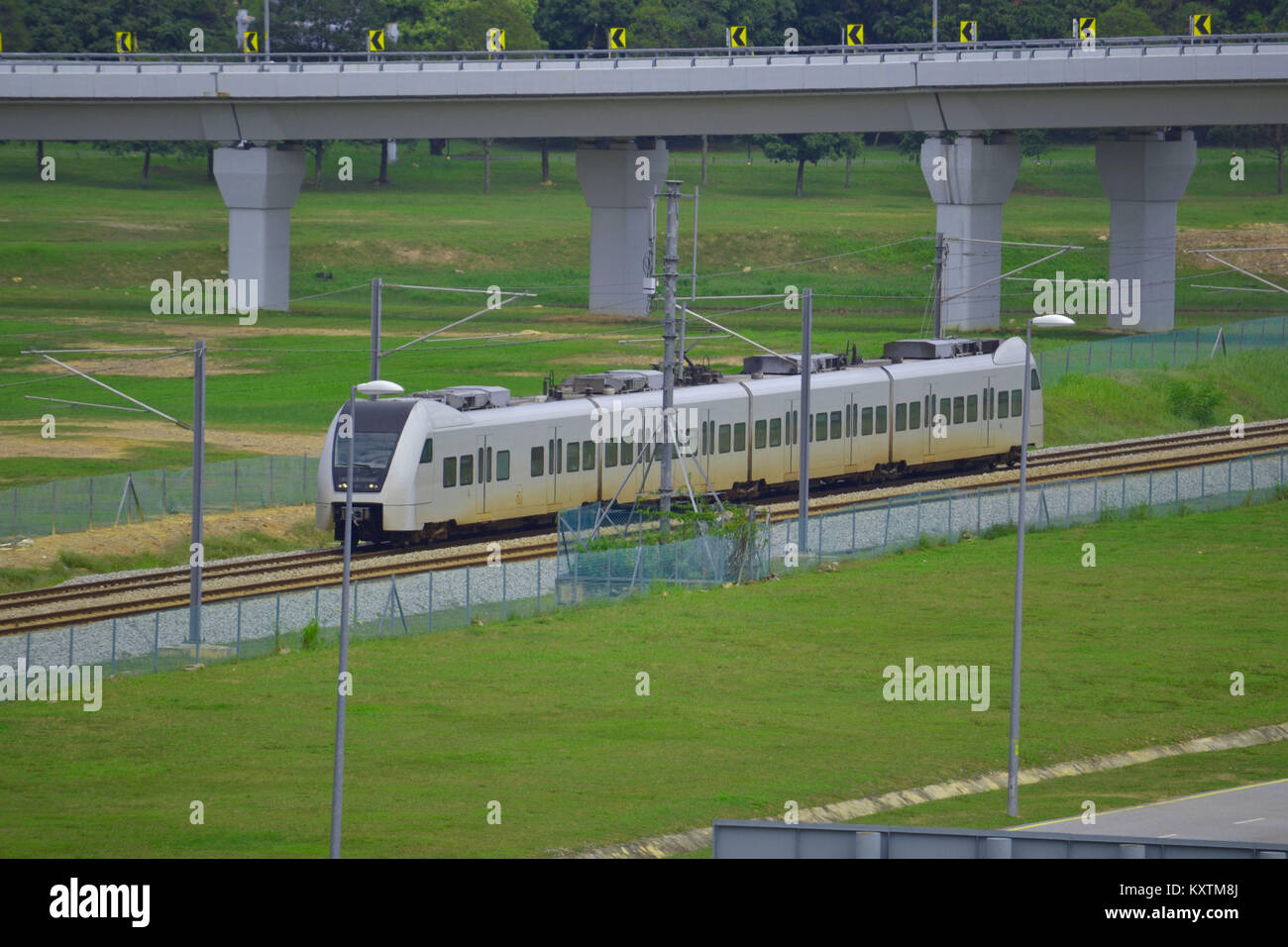 Express Rail Link Train Klia Airport Stock Photo Alamy