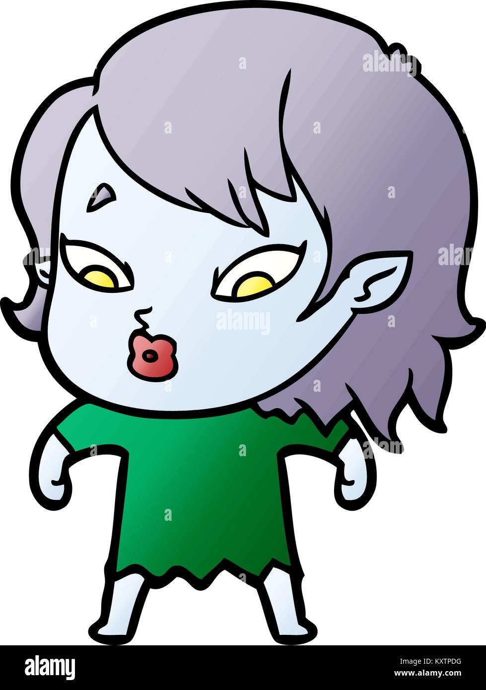 cute cartoon vampire girl Stock Vector Image & Art - Alamy