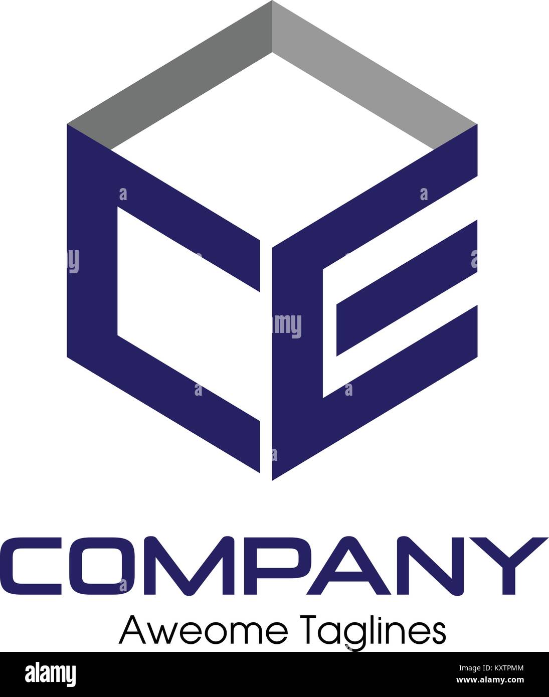 luxury concept CE letter Business design template logo icon Stock ...