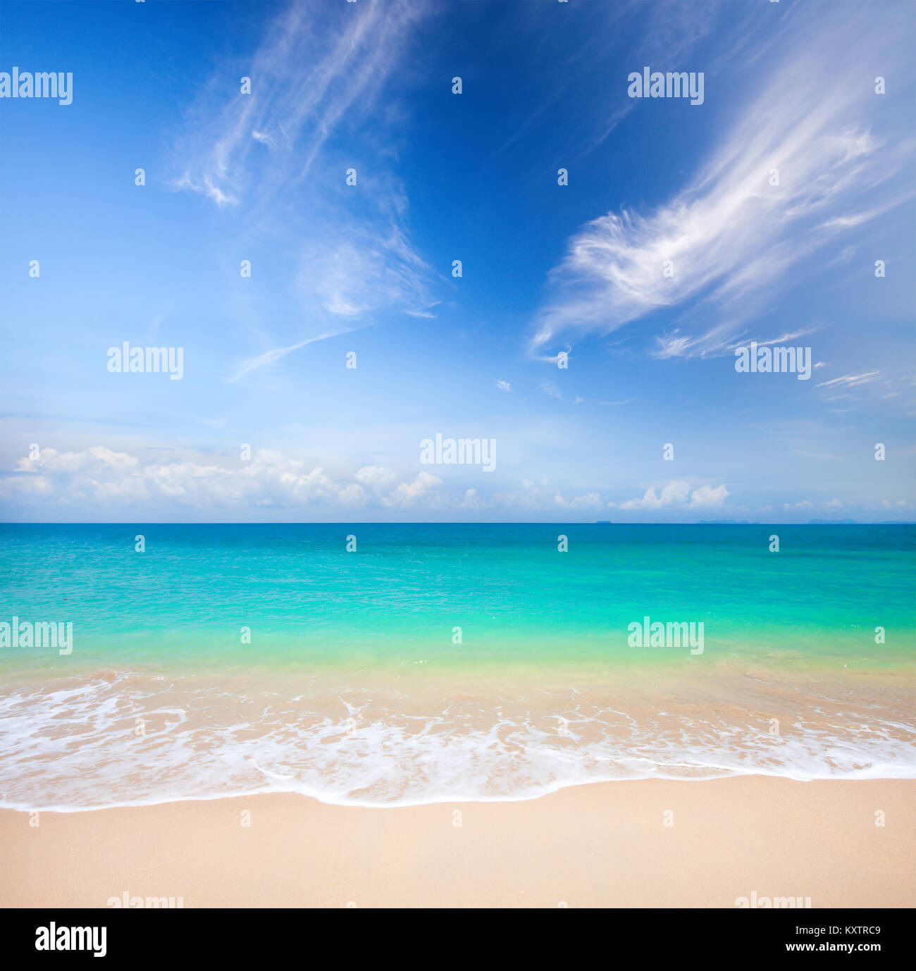 beach and beautiful tropical sea Stock Photo - Alamy