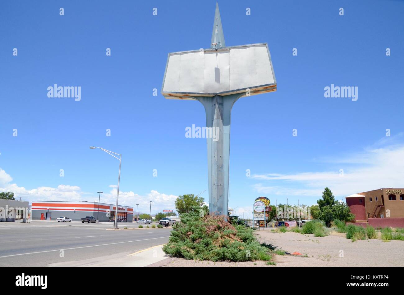 an empty sign in socorro new mexico USA Stock Photo