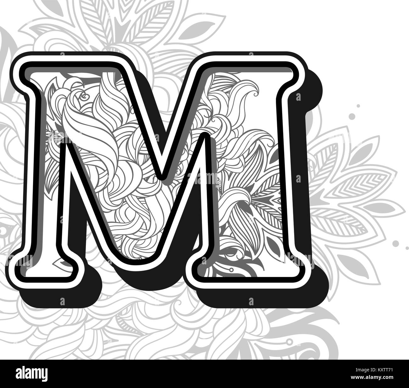 Zentangle feather hi-res stock photography and images - Alamy