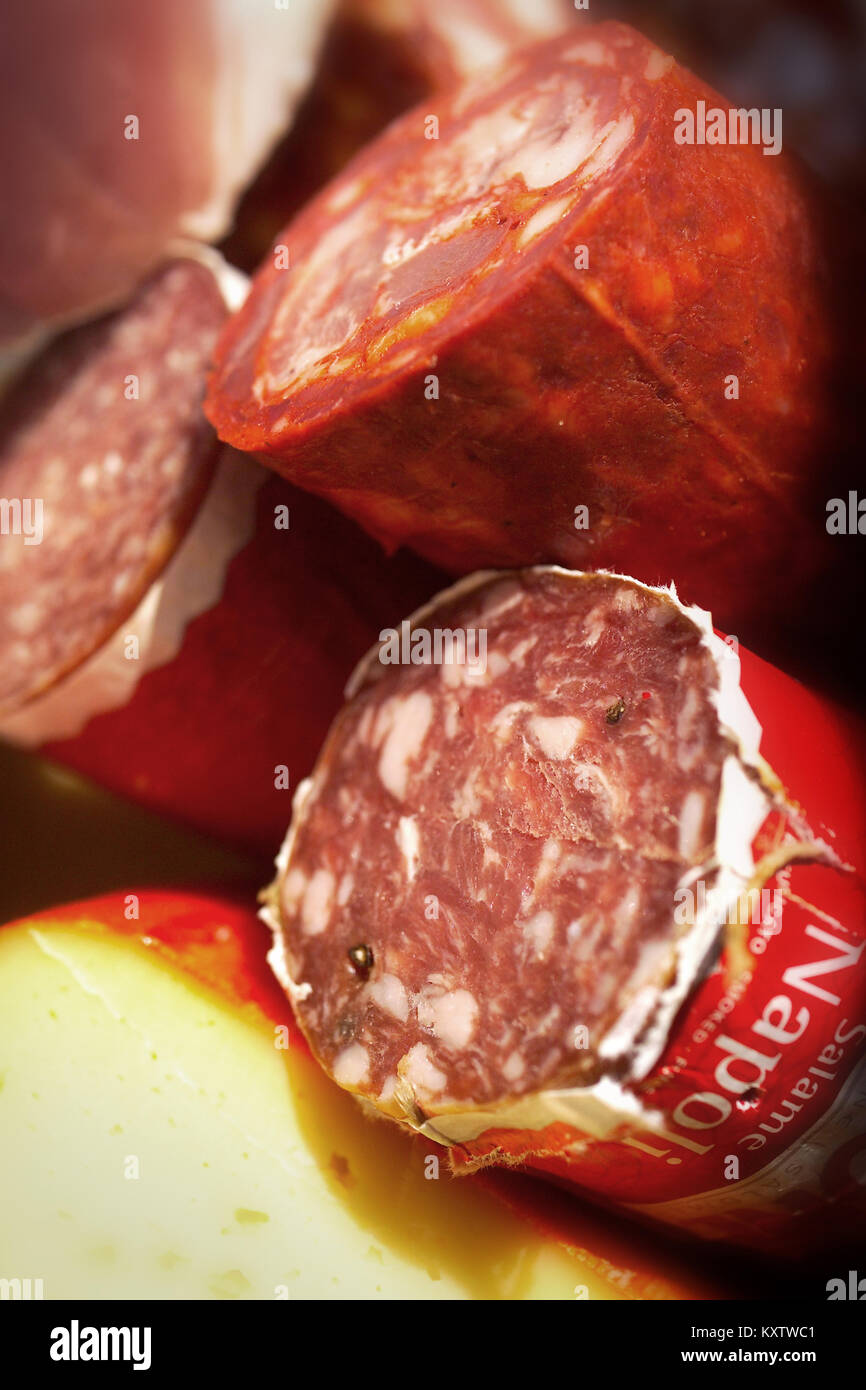 Italian Salami / Salame Stock Photo Alamy