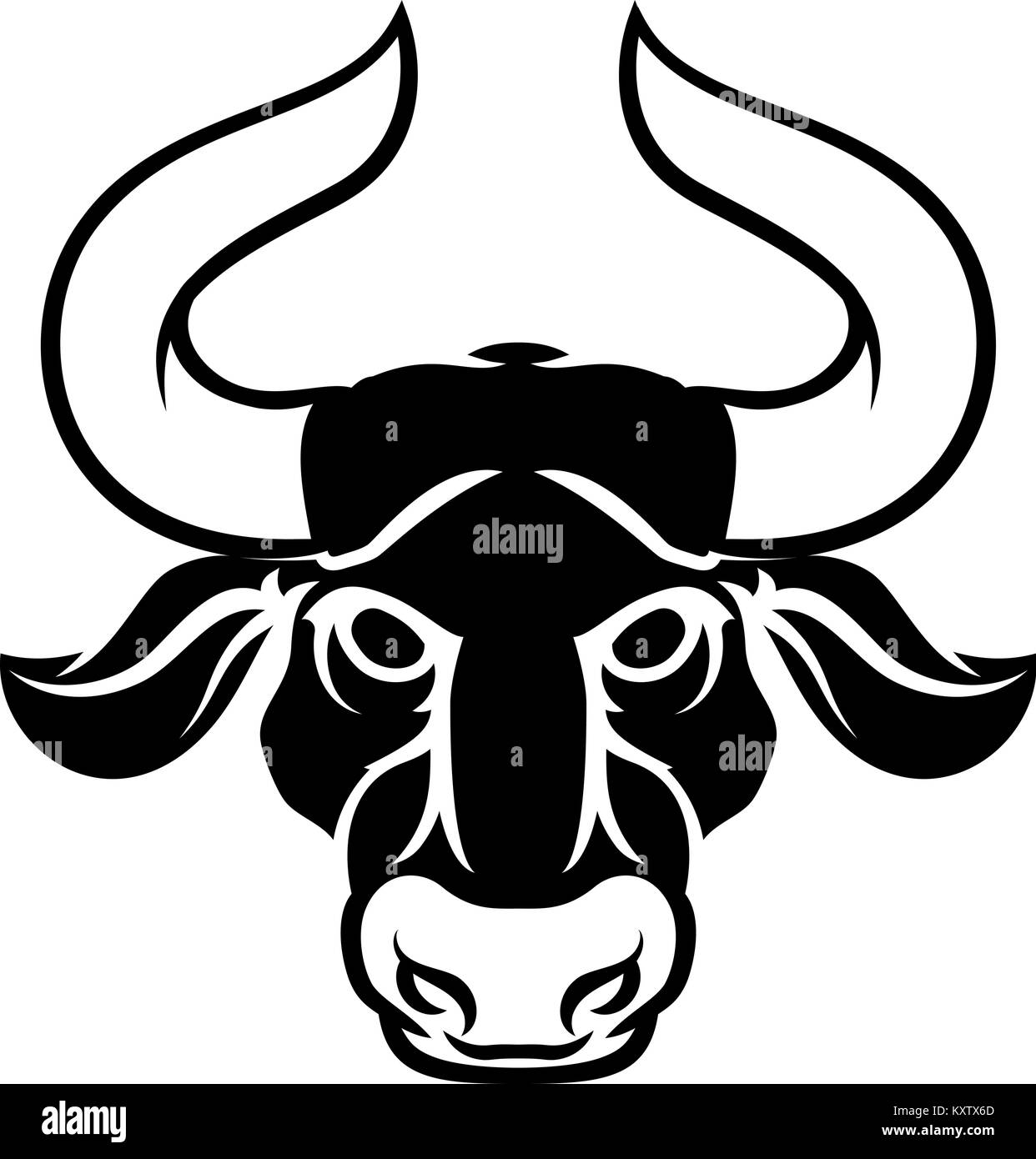 Zodiac Signs Taurus Bull Stock Vector