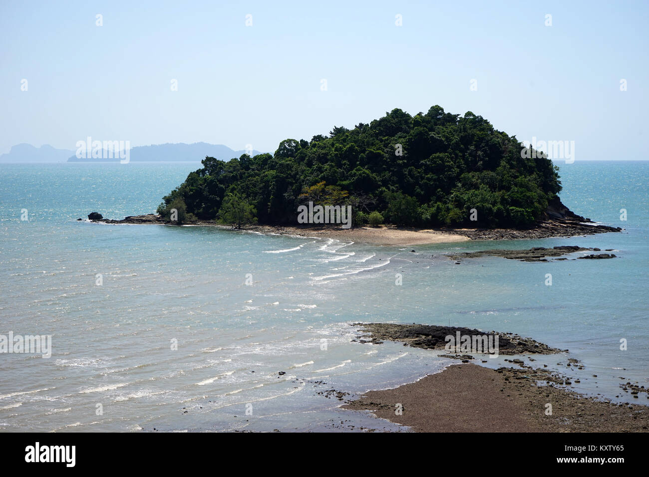 Small island near Ko Lanta island in Thailand Stock Photo