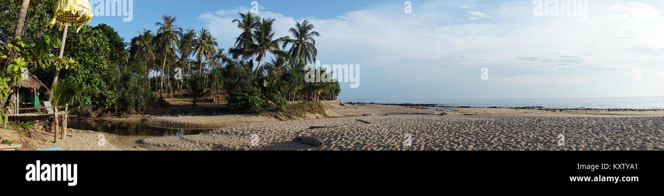 Sand beach on the coast of Ko Lanta island in Thailand Stock Photo