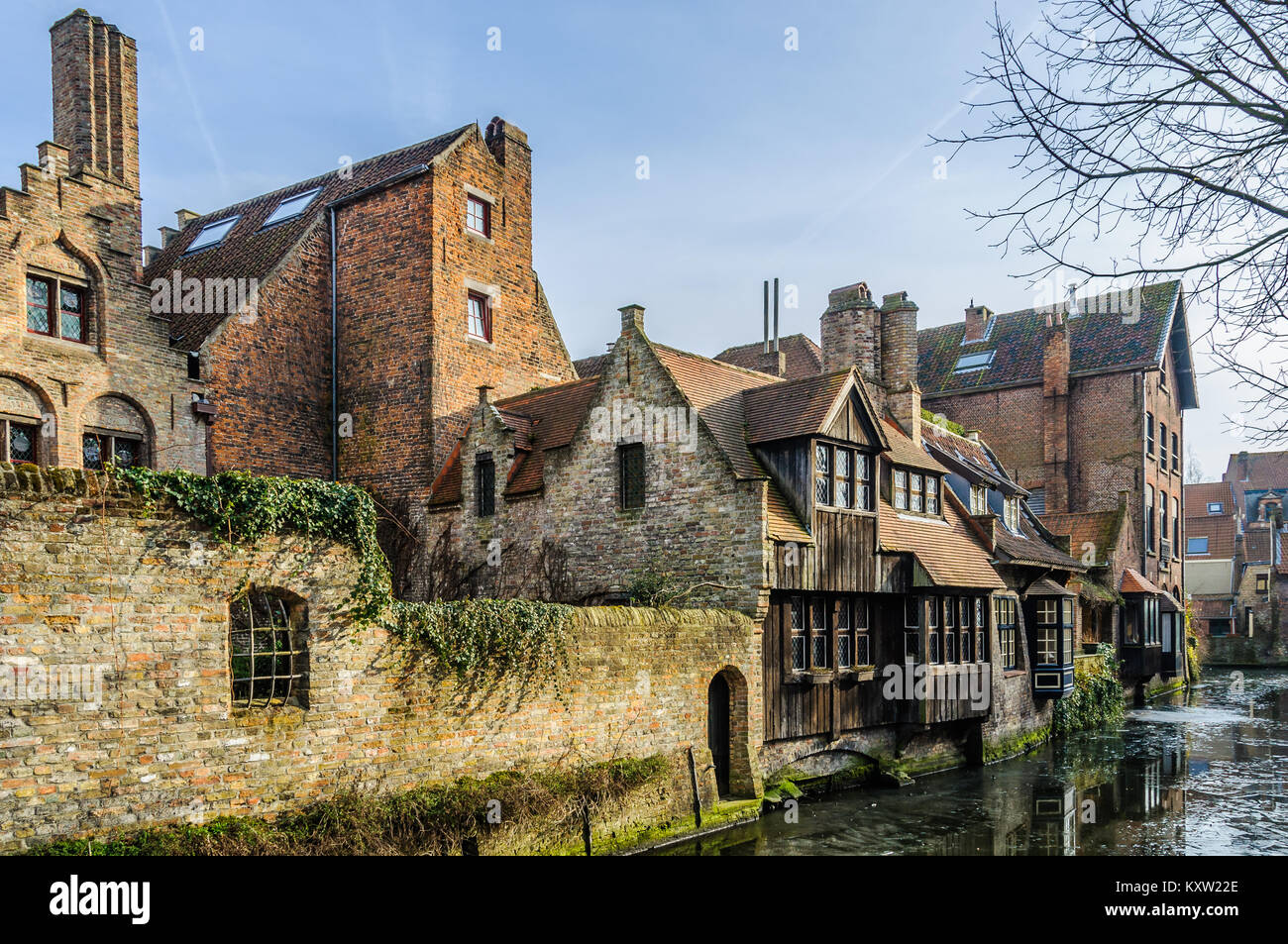 Saint Bonifacius Bridge in the UNESCO World Heritage Old Town of Bruges