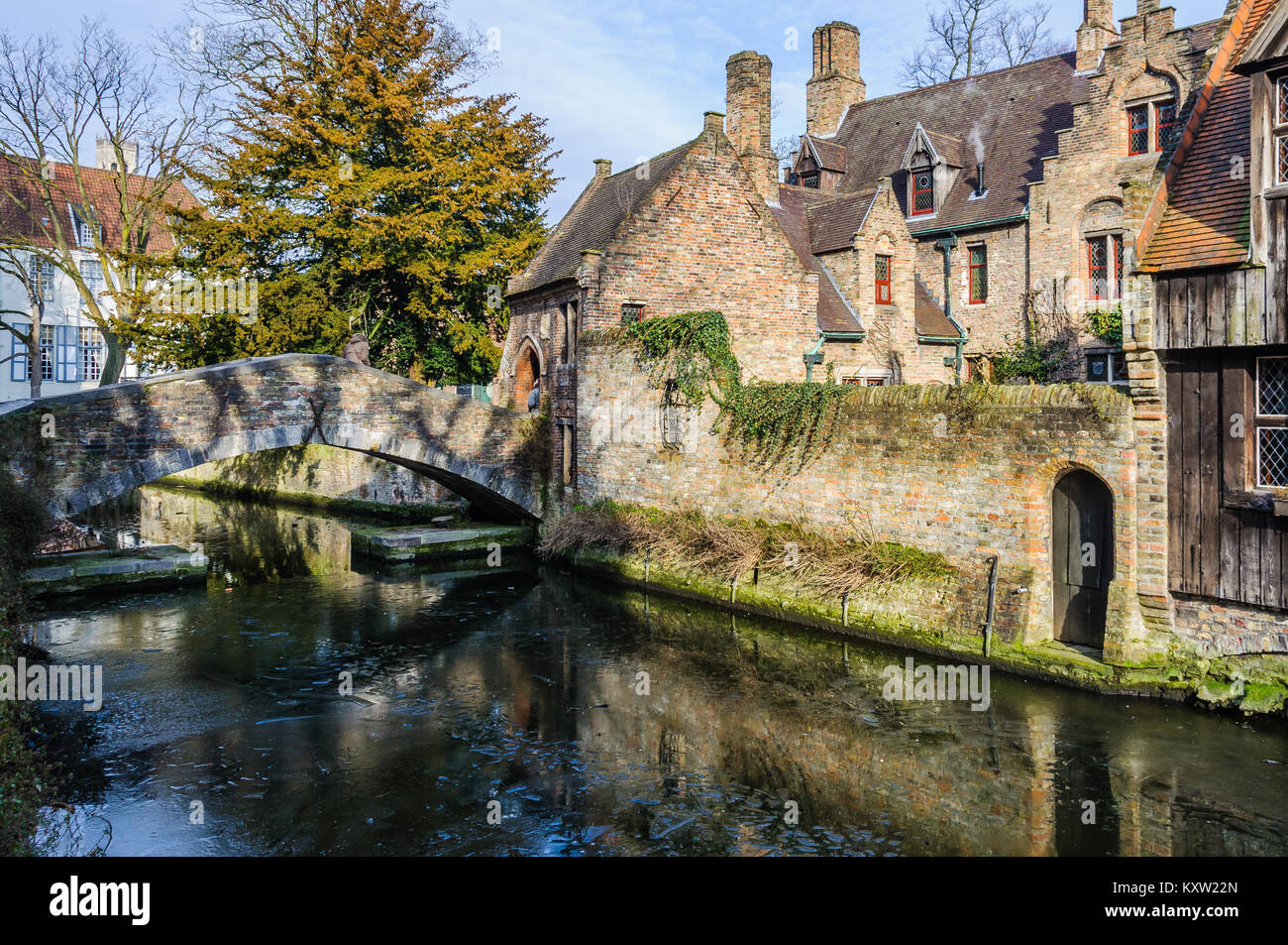 Saint Bonifacius Bridge in the UNESCO World Heritage Old Town of Bruges