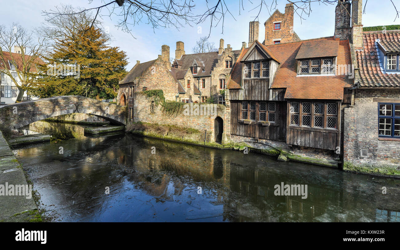 Saint Bonifacius Bridge in the UNESCO World Heritage Old Town of Bruges