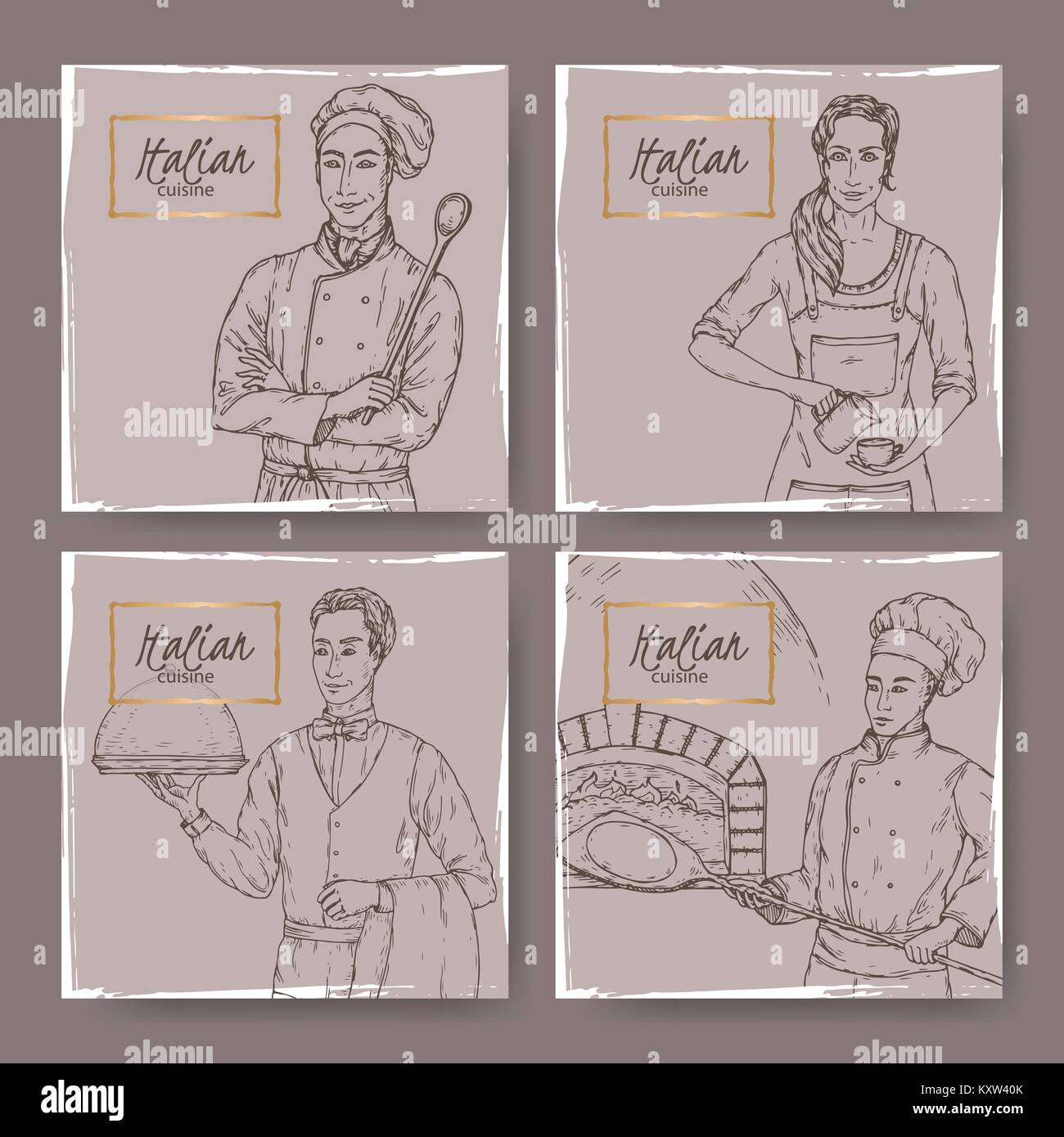 Vintage waiter uniform hi-res stock photography and images - Alamy