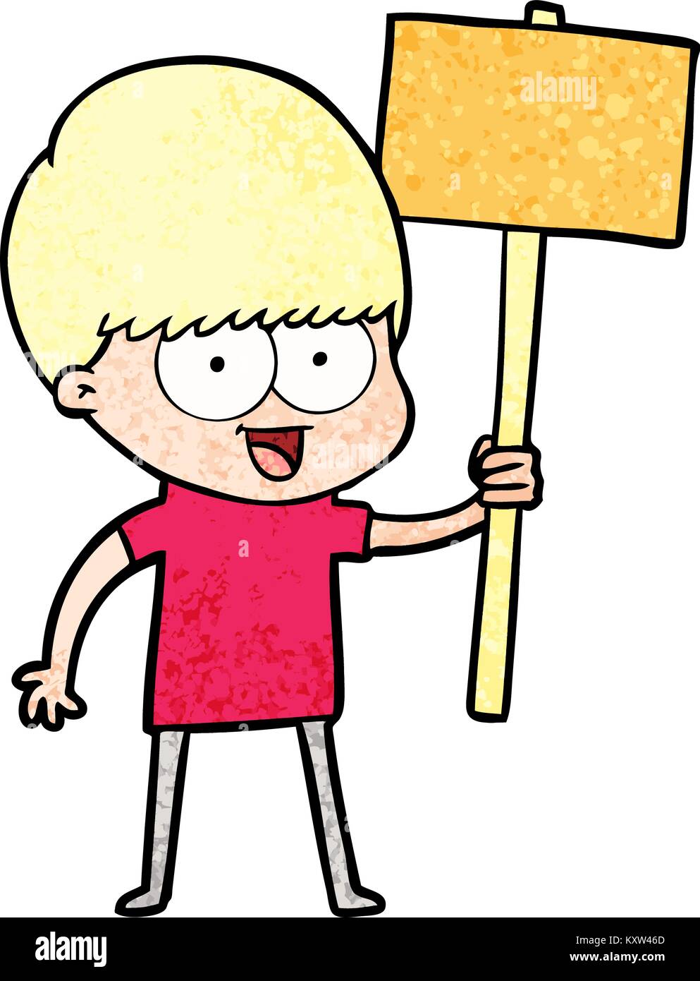 happy cartoon boy Stock Vector Image & Art - Alamy