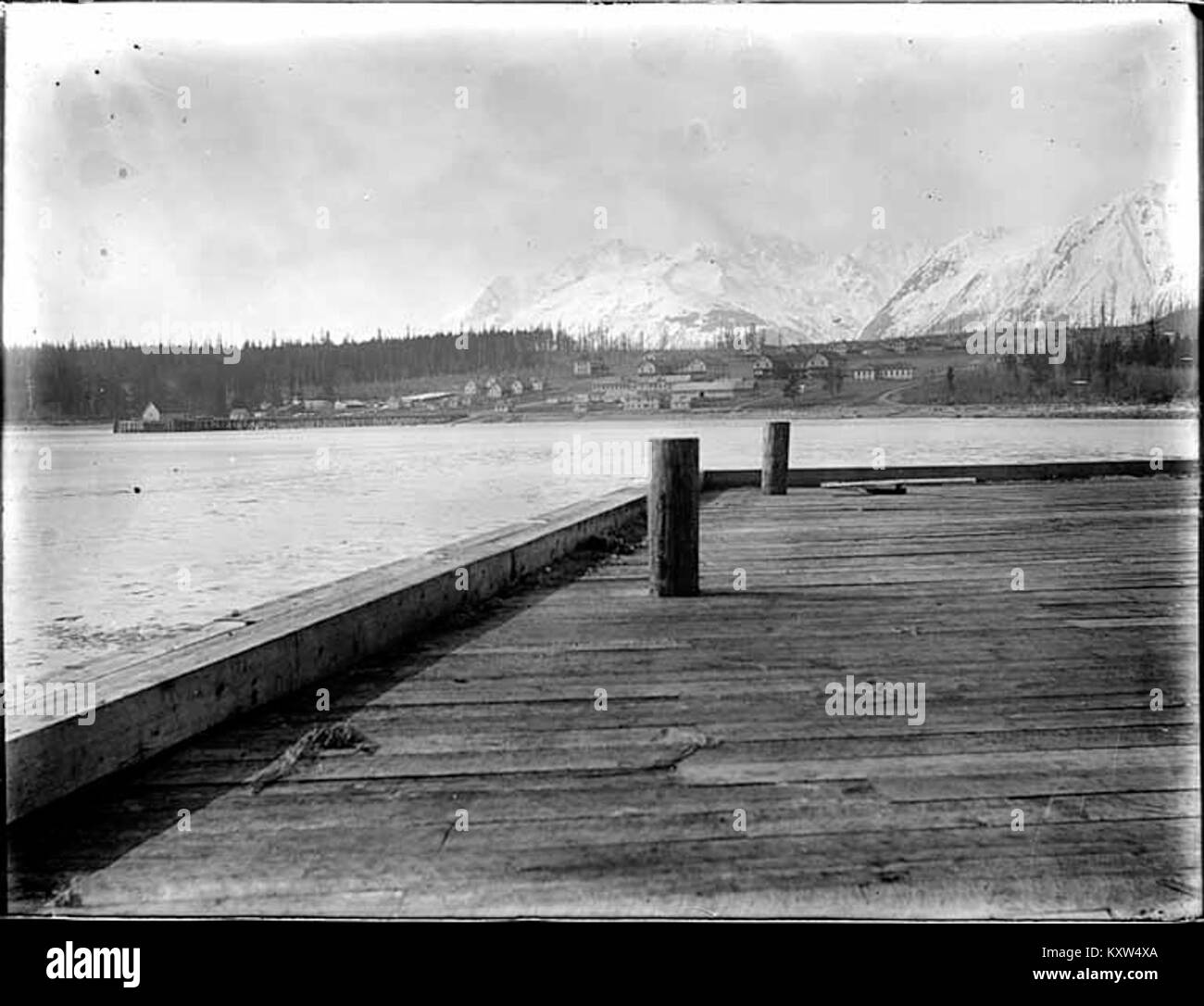 Fort Seward seen from Haines, Alaska, 1908 (KIEHL 308) Stock Photo