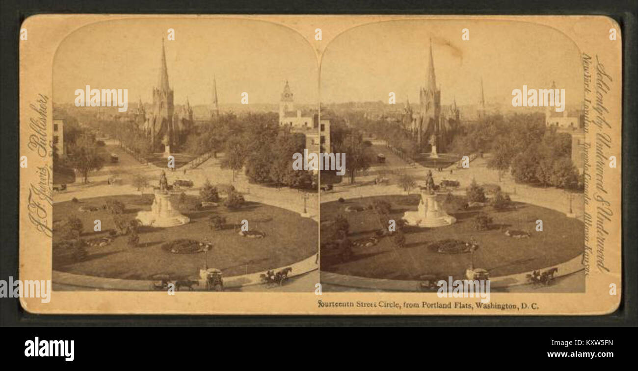 Fourteenth Street Circle, from Portland Flats, Washington, D.C., from