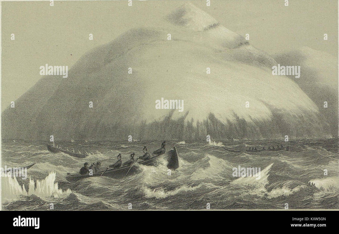 Fox-Expeditionen i Aaret 1860 over Færøerne, Island og Grønland - no-nb digibok 2009062303023-161 Stock Photo