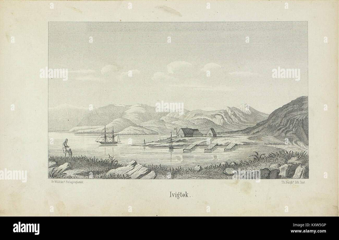 Fox-Expeditionen i Aaret 1860 over Færøerne, Island og Grønland - no-nb digibok 2009062303023-167 Stock Photo