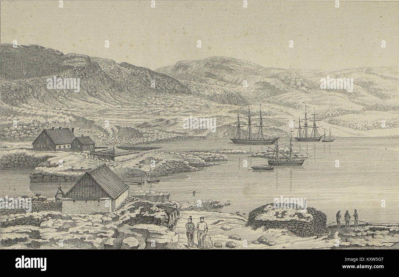 Fox-Expeditionen i Aaret 1860 over Færøerne, Island og Grønland - no-nb digibok 2009062303023-198 Stock Photo
