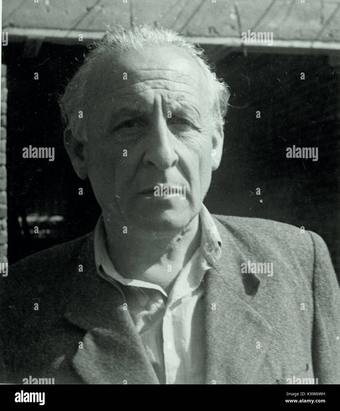 A 1949 portrait of Franc Sušnik, a Slovenian intellectual and cultural ...